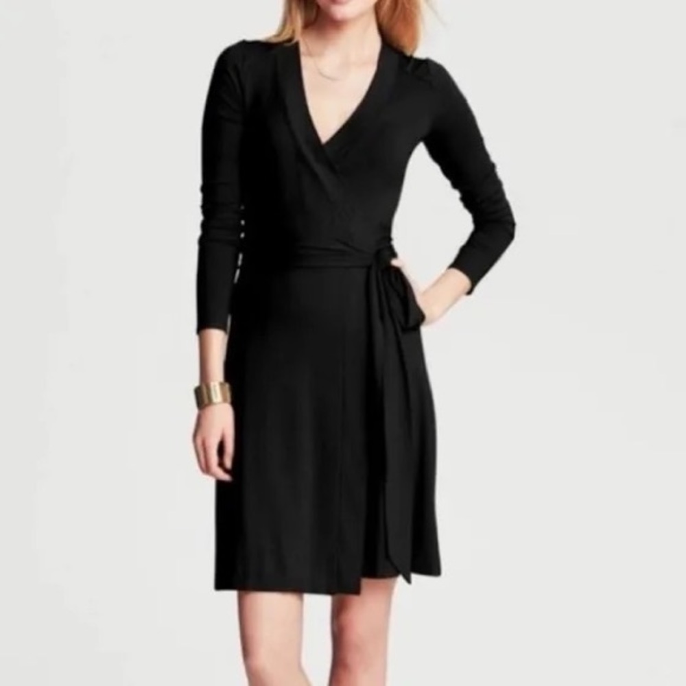 Banana Republic Wrap Dress - Black